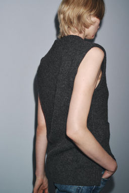 LONG WOOL WAISTCOAT - Zara фото 3