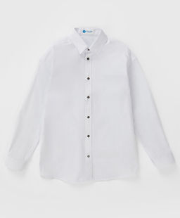 Сорочка оверсайз на кнопках белая Button Blue  фото 7
