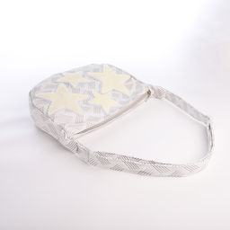 Сумка молодёжная на молнии, 36?8?23 см, голубая