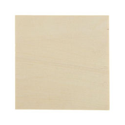 Заготовка для резьбы по дереву, липа, квадратная, 100×100×15 мм