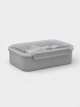 Ланч - бокс, контейнер для еды «Нордик», с приборами, 2 ячейки, 1.5 л, 22.5×17×8 см, пластик, МИКС