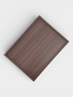 Подносы Доляна, набор 3 шт., 40×30 см, 35×25 см, 30×20 см, дерево, коричневые