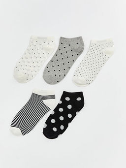 Puantiyeli Kad?n Patik ?orap 5li