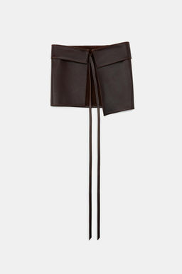 100% LEATHER SKIRT BELT - Zara фото 6