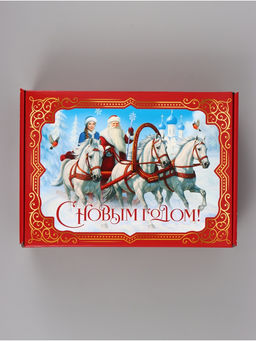 Коробка подарочная, самосборная «Красная сказка»,30.7×22×9.5 см