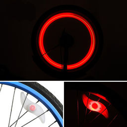 Фонарь велосипедный на спицу, водонепроницаемый, 1 диод, 12.5×3.5×2 см, 2 шт., красный