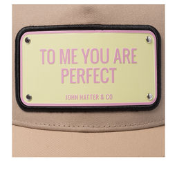 Бейсболка JOHN HATTER арт. 1-1053-L00 To Me You Are Perfect (бежевый / кремовый)  фото 4