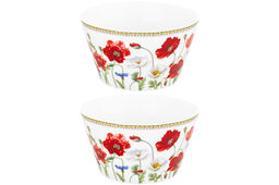 Набор 2 салатников 13*13*7,5 см 600 мл Маки NEW BONE CHINA - Elan gallery фото 11