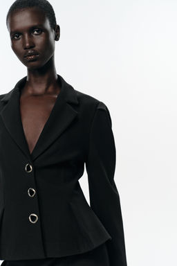 PUFF SLEEVE PEPLUM BLAZER - Zara фото 2