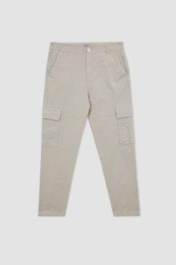 Прямые габардиновые брюки с карманами-карго и карманами Relax Fit - Defacto фото 8