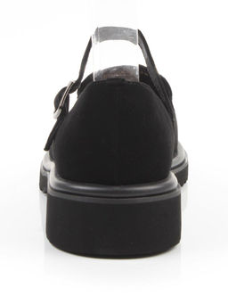 06-DLG05-3 BLACK Туфли женские (натуральная замша)