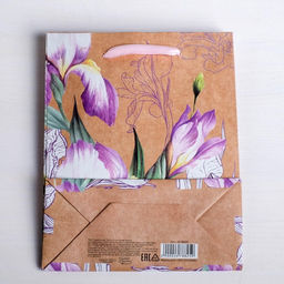 Пакет крафтовый вертикальный Нежность, S 12 15 5,5 см - Дарите счастье фото 8