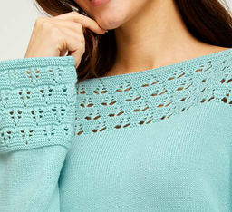 Пуловер, бирюзовый - Heine фото 6