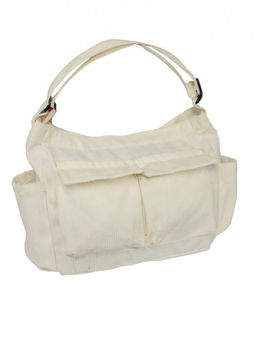 Сумка женская текстиль JN-225-675, 1отдел, плечевой ремень, белый вельвет SALE 261793