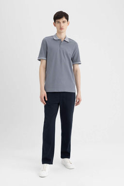New Regular Fit K?sa Kollu Basic Duz Polo Tisort - Defacto фото 8