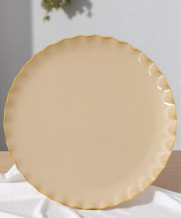 Тарелка обеденная Onde, песочная, 26 см - Easy life фото 9
