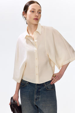 Camisa en mezcla de modal - H&m фото 2