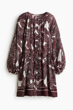 Vestido oversize con cintur?n de anudar