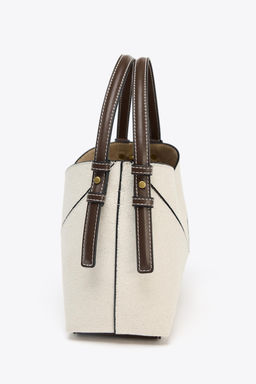 CONTRAST CANVAS MINI TOTE BAG - Zara фото 11