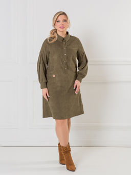 NOVITA Платье 1374 из эластичного микровельвета (Вискоза 55%)  фото 14