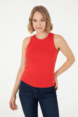 Женская красная базовая футболка Неожиданная скидка в корзине - U.s. polo assn фото 10