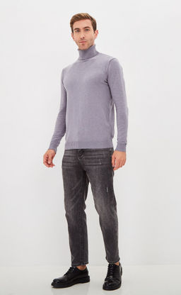 Водолазка F021-15608 grey melange - Fine joyce фото 4