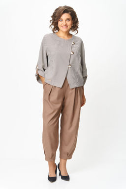 Костюм Michel Chic 1436/1 бежевый, клетка