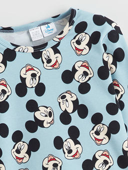 Mickey Mouse Bask?l? Erkek Bebek Pijama Tak?m