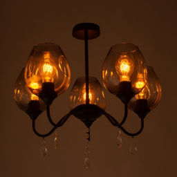 Люстра «Оливия», 5×60 Вт Е27, черный