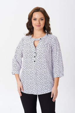 Блуза Modema 759 черный горох