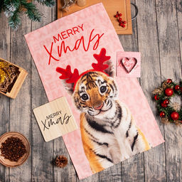 Прихватка с подставкой под горячее и формой для выпечки Merry Xmas