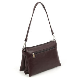 Женская сумка через плечо из эко кожи с пятью отделениями 95350 Коричневый - Cidirro фото 3