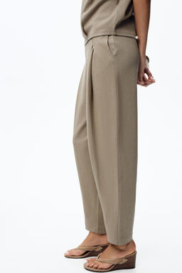WASHED PLEATED TROUSERS - Zara фото 4