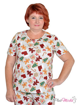 Футболка Модель №1299 размеры 44-84 - Plusmoda фото 2