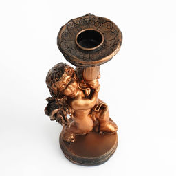 Цена за 2 шт. Подсвечник на 1 свечу TAKE IT EASY Ангелок, полистоун, 12.5?6 см