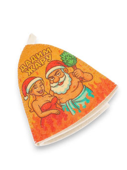 Шапка для бани и сауны Дадим жару, полиэфир 70%, шерсть 30%, Добропаровъ  фото 6