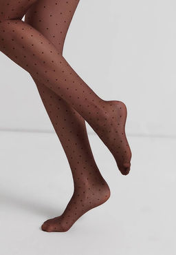 Колготки фантазийные CONTE DOTS Колготки в горошек chocolate - Conte elegant фото 3