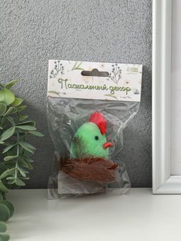 Цена за 2 шт. Фигурка пасхальная Цыплёнок в гнезде, 5?5?7.5 см