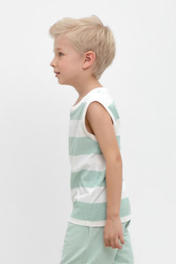 Crockid _ КР 302476/голубая дымка,полоска к478 майка для мал  фото 3