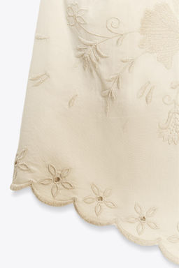 EMBROIDERED POPLIN TOP - Zara фото 10