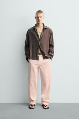 PANTAL?N CHINO RELAXED FIT / Rosa palo