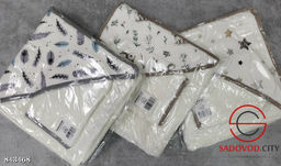 Полотенца для купания муслиновым уголком и руковичкой