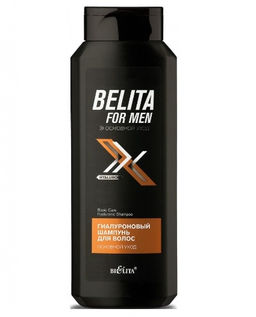 Belita for Men Шампунь гиалуроновый для волос Основной уход, 400 мл.