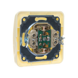 Розетка ТВ Luazon Lighting «Орион», скрытая, IP20, одноместная, бежевая