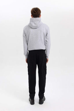 Прямые габардиновые брюки с карманами-карго и карманами Relax Fit - Defacto фото 6