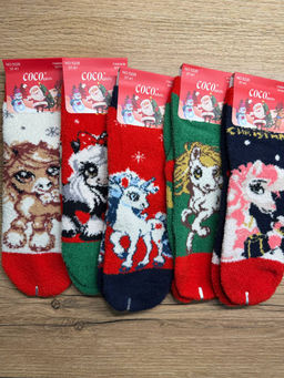 BK946 Носки, 5 пар (бархат) МУЛЬТИЦВЕТ