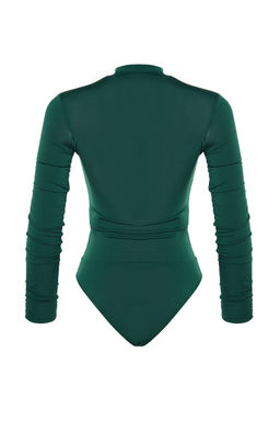 TRENDYOLMILLA Siyah Slim Buzgu Detayl? C?tc?tl? Esnek Orme Body TWOAW20BD0052  фото 8