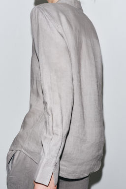 ZW COLLECTION 100% LINEN SHIRT - Zara фото 25