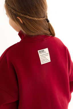 Бомбер утепленный, бордо - Inzibe фото 9