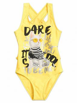 PELICAN, купальник для девочек, Желтый